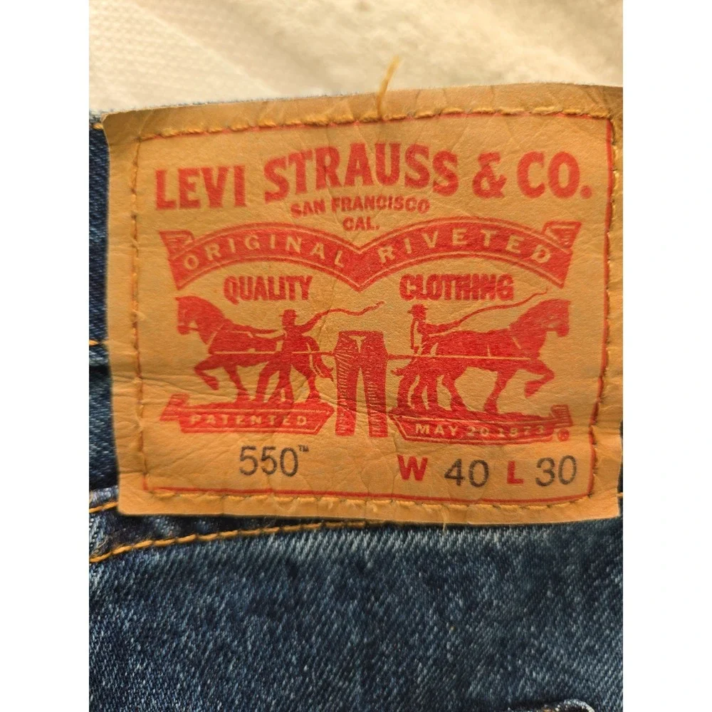 LEVI'S 550‎ Men's Relaxed Fit Jeans W40 L30 Blue Denim Casual Everyday